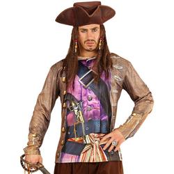 Piraat & Viking Kostuum | T-Shirt Lange Mouwen Piraat Sint Maarten Man | XL | Carnaval kostuum | Verkleedkleding